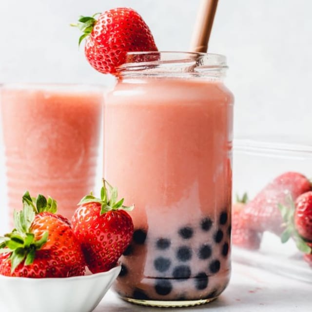 Strawberry Milk Tea.