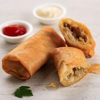 D1. Grilled Chicken + Fried Roll over Vermicelli (Bun Ga CG)