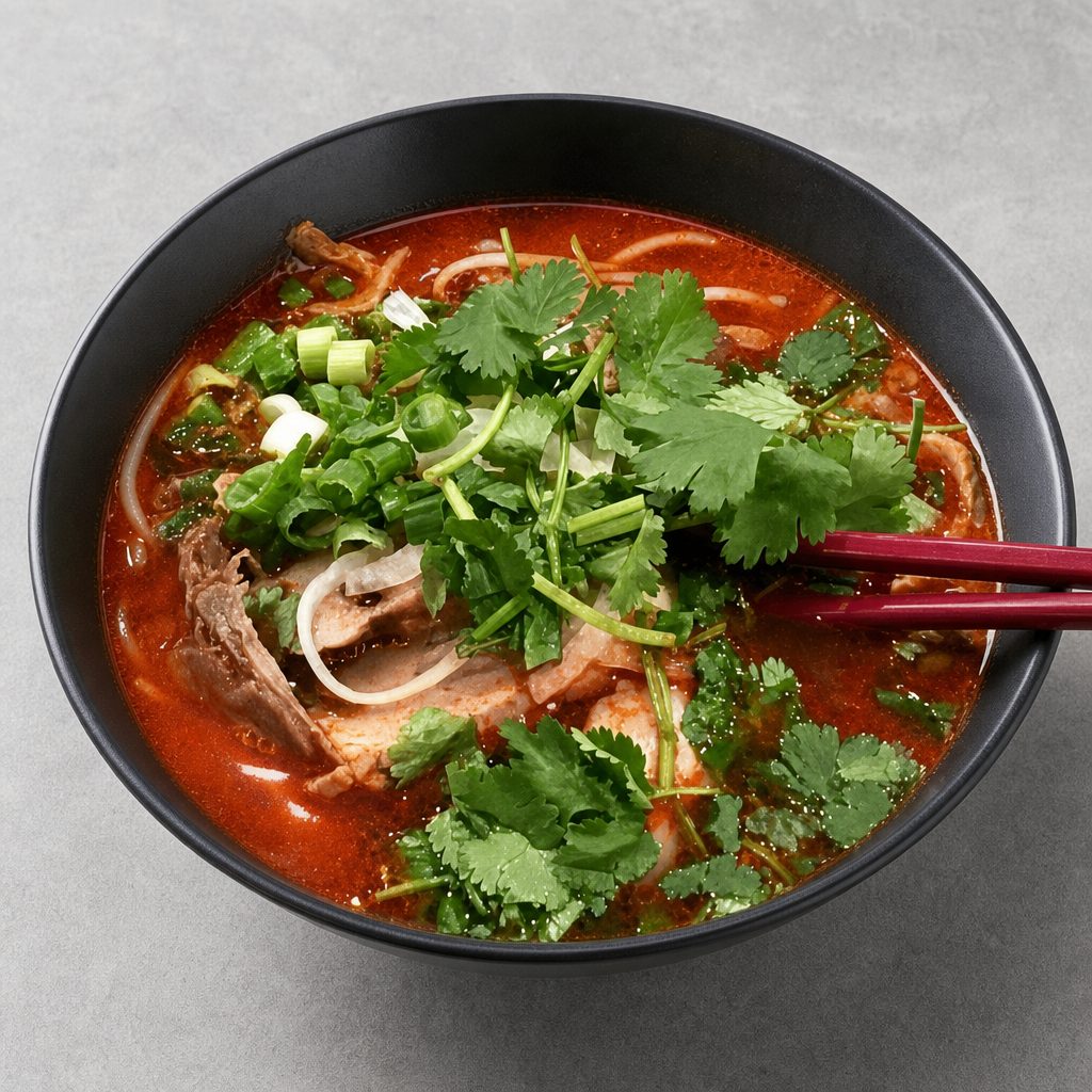 S1. Spicy Beef Noodle Soup (Bun Bo Hue).