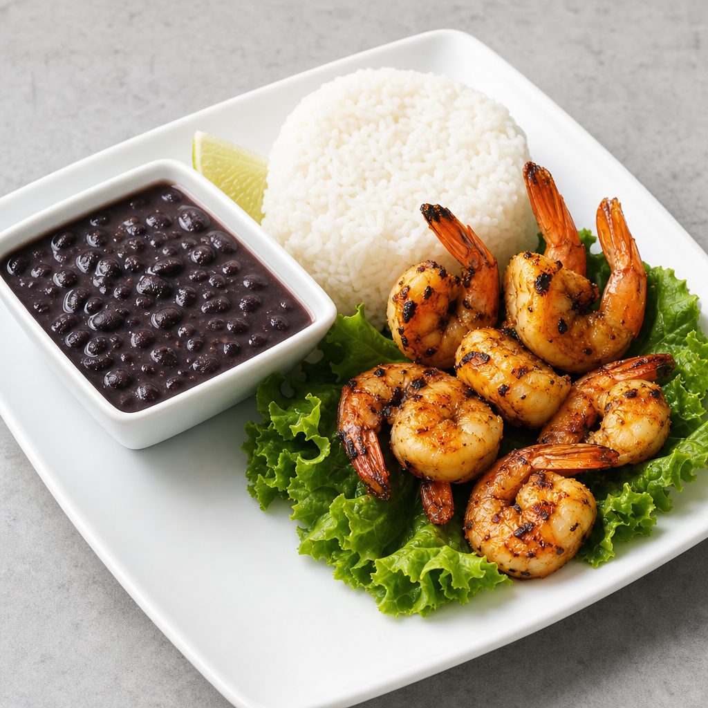 C4. Grilled Shrimp w/ Rice (Com Tom).