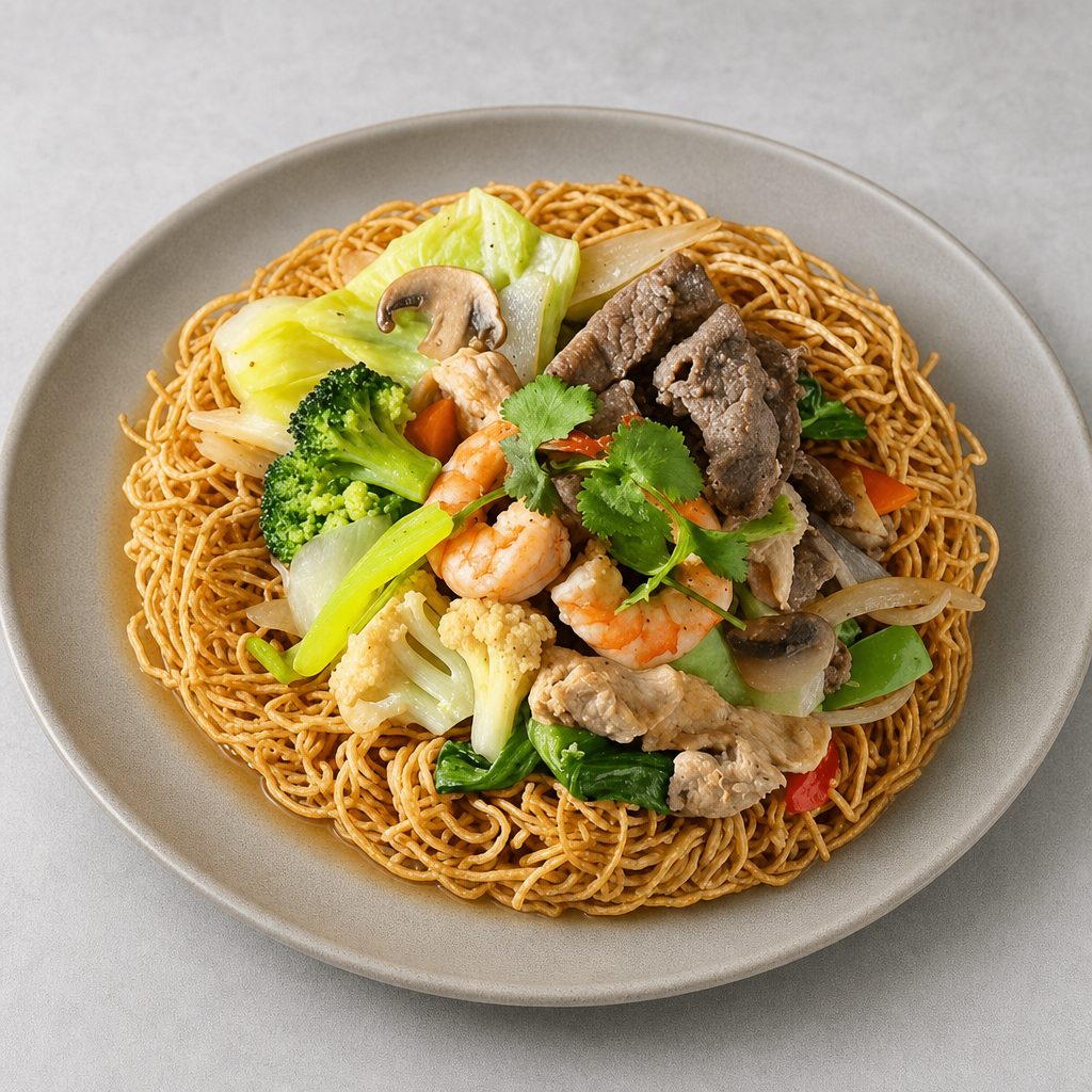 T5. Chicken Fried Egg Noodle w/ Veggies (MXD Ga).