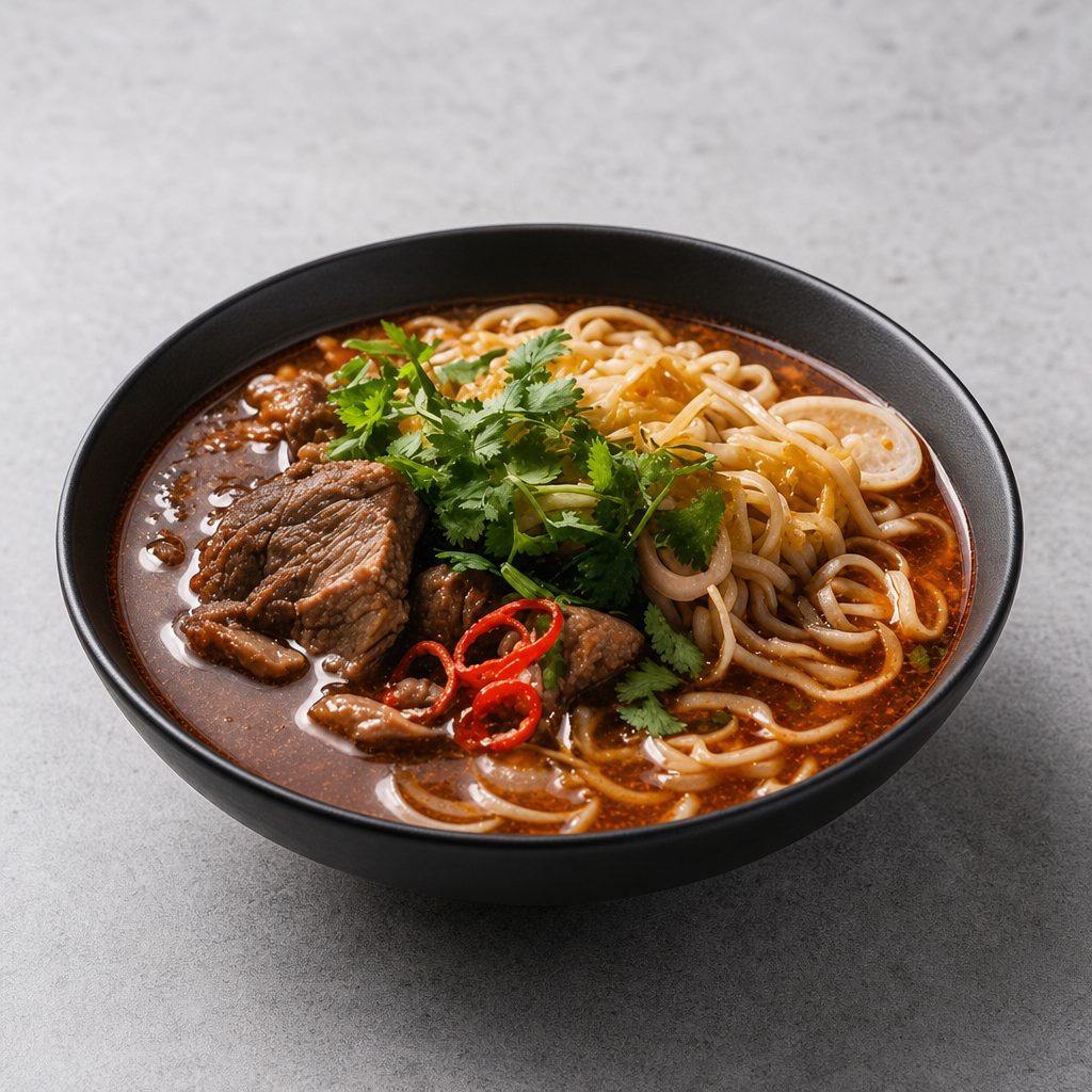 S3. Beef Stew with Egg Noodle (Mi Bo Kho).
