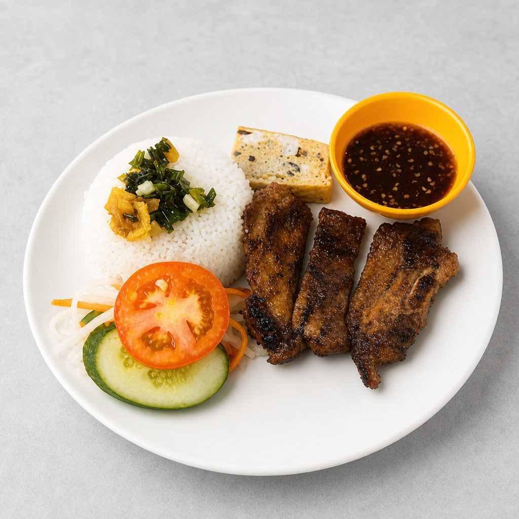 C3. Grilled Beef w/ Rice (Com Bo).