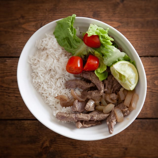 S4. Butter Beef over Rice (Com Bo Chien Bo).