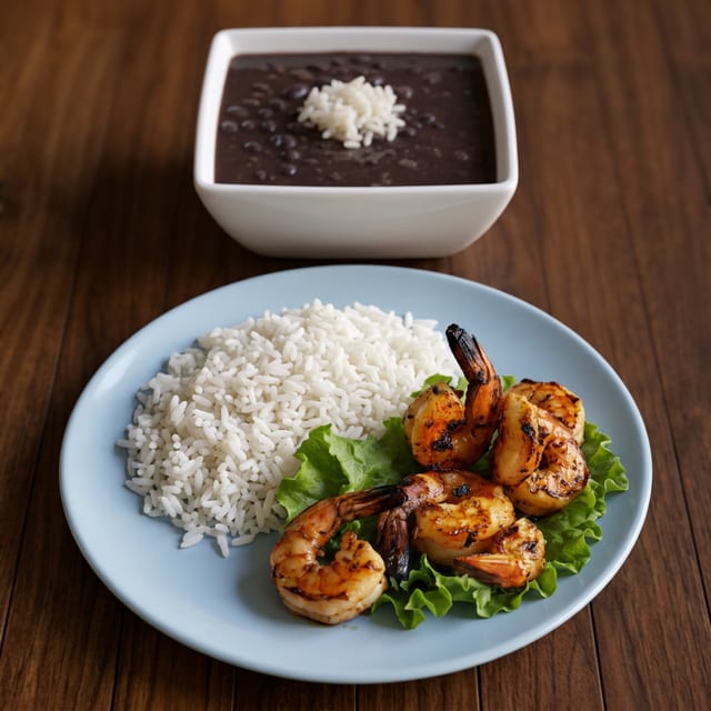 C4. Grilled Shrimp w/ Rice (Com Tom).