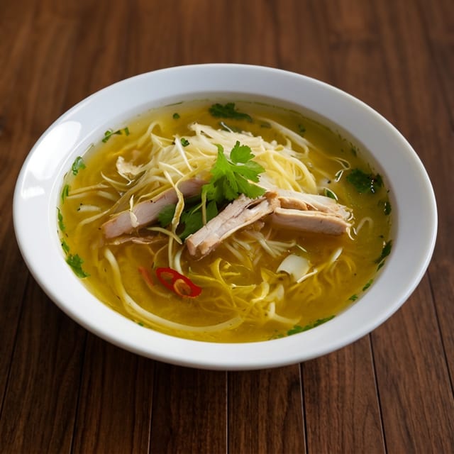 T11. Chicken w/ Egg Noodle Soup (Mi Ga).