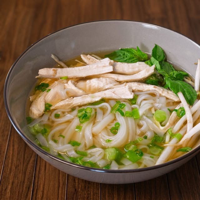 P12. White Meat Chicken Noodle Soup (GA).