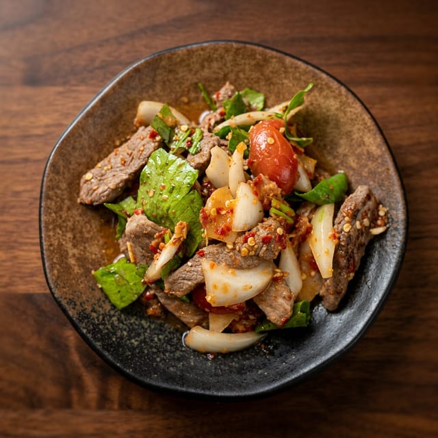 L6. Stir Fry Beef Salad (Salad Bo Xao).